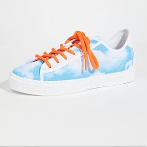 Blue cloud sneakers